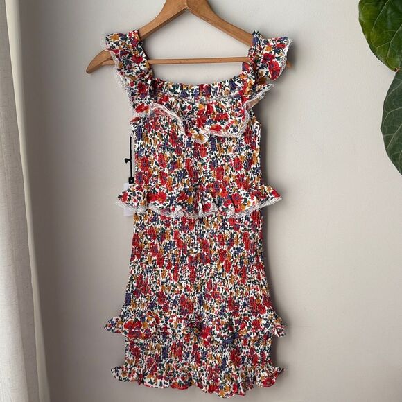 black lace and silk dress Petite Plume Women's Silk Lace Slip Dress in Black S main image 0